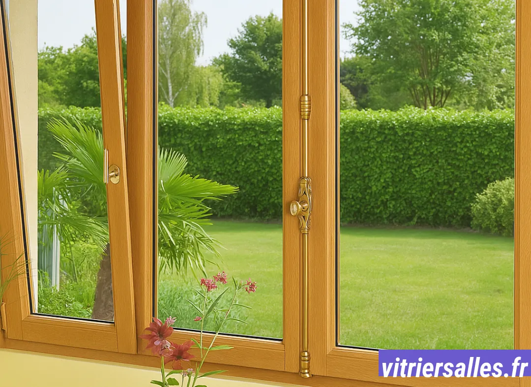 Installation de fenêtre en bois sur mesure Salles